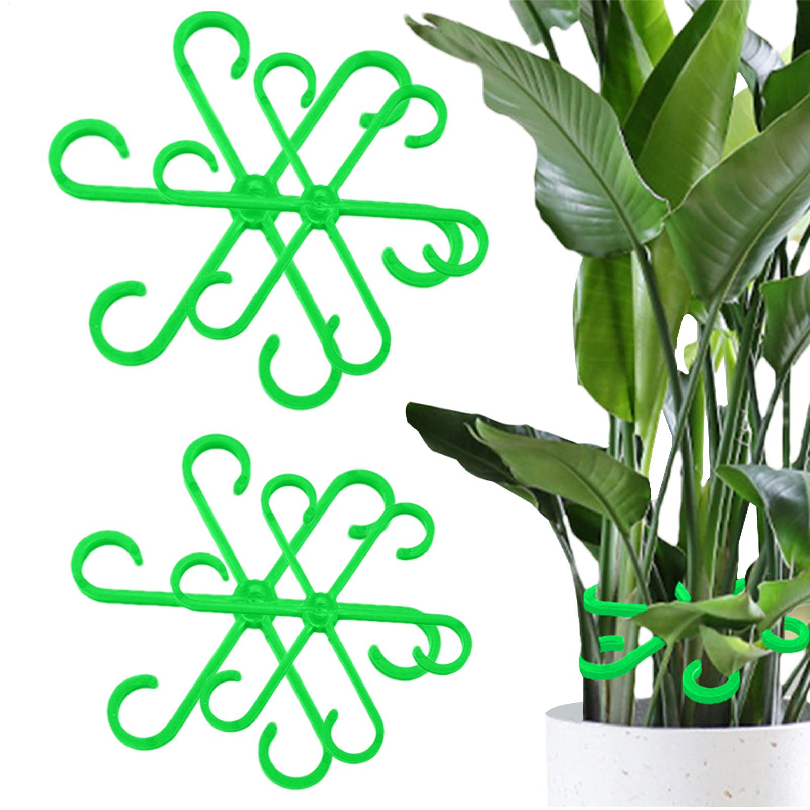 Florist Supp - 4pcs Plant Stem Support Clips Flower