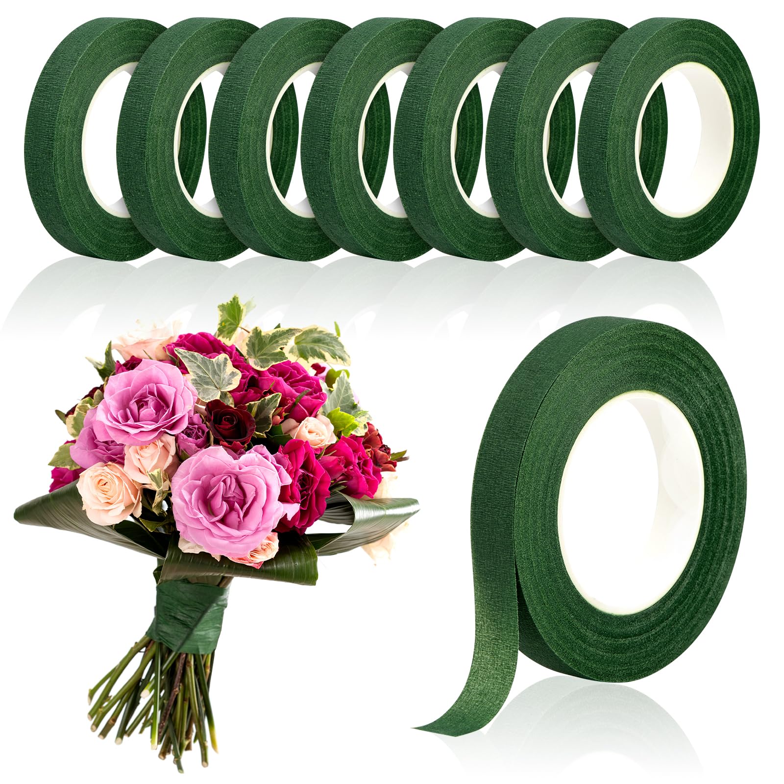 Anda Florist Supply - 20Yards Green Bouquet Floral Tapes Self-adhesive