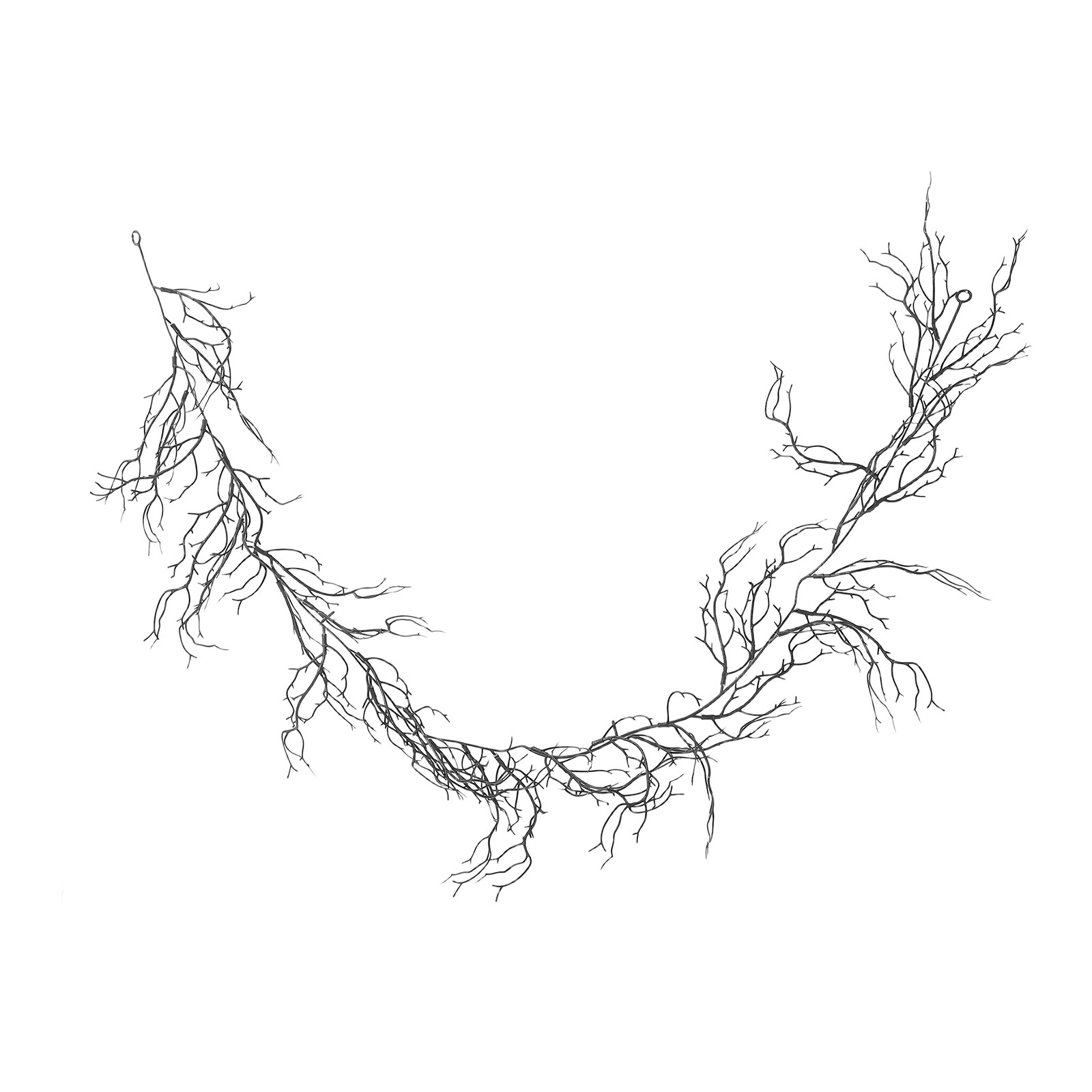 Branch Curly Willow - Black Decorative Vine Realistic Plastic Halloween