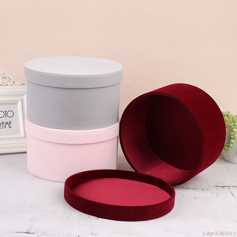 Anda Florist Supply - Velvet Round Flowers Box Gift Box