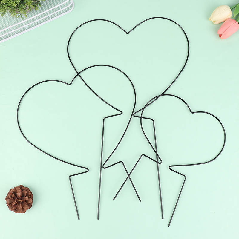 2Pcs Iron Heart-Shaped Garden  - Florist Supp review and price