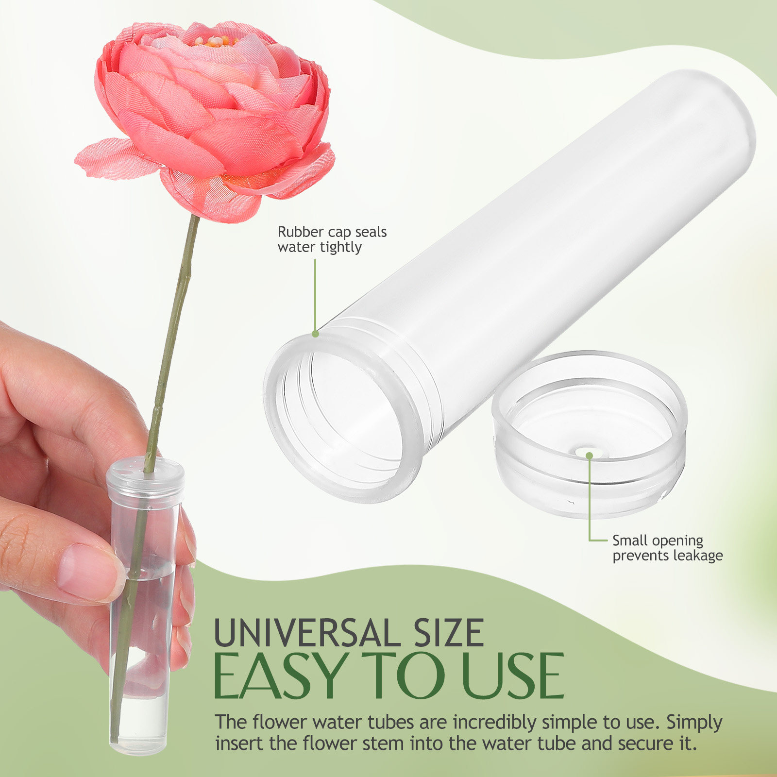 100Pcs Flower Water Tubes Leak - Anda Florist Supply review and price