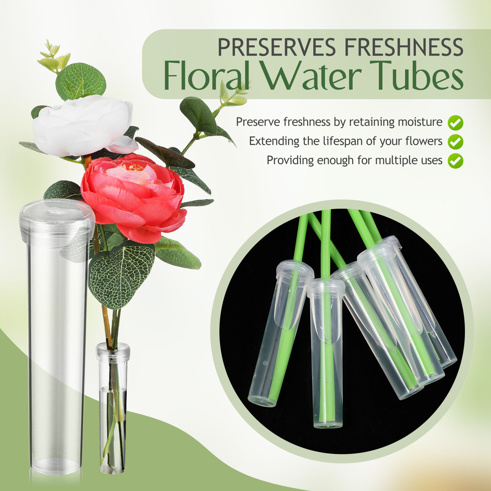 100Pcs Flower Water Tubes Leak - Anda Florist Supply review and price