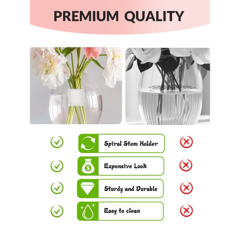 Spiral Stem Holder Sturdy Clea - Florist Supp review and price