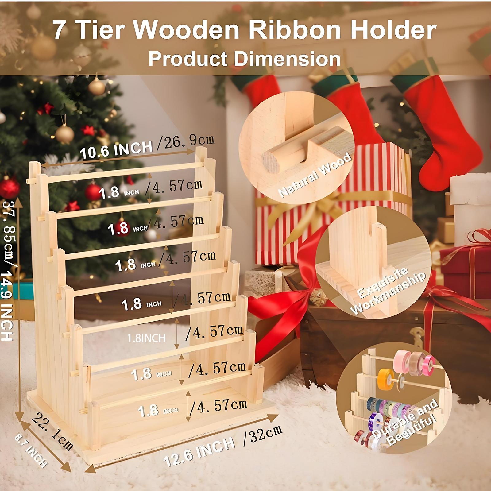 Wooden Ribbon Holder Organizer - Florist Supply Ribbon review and price